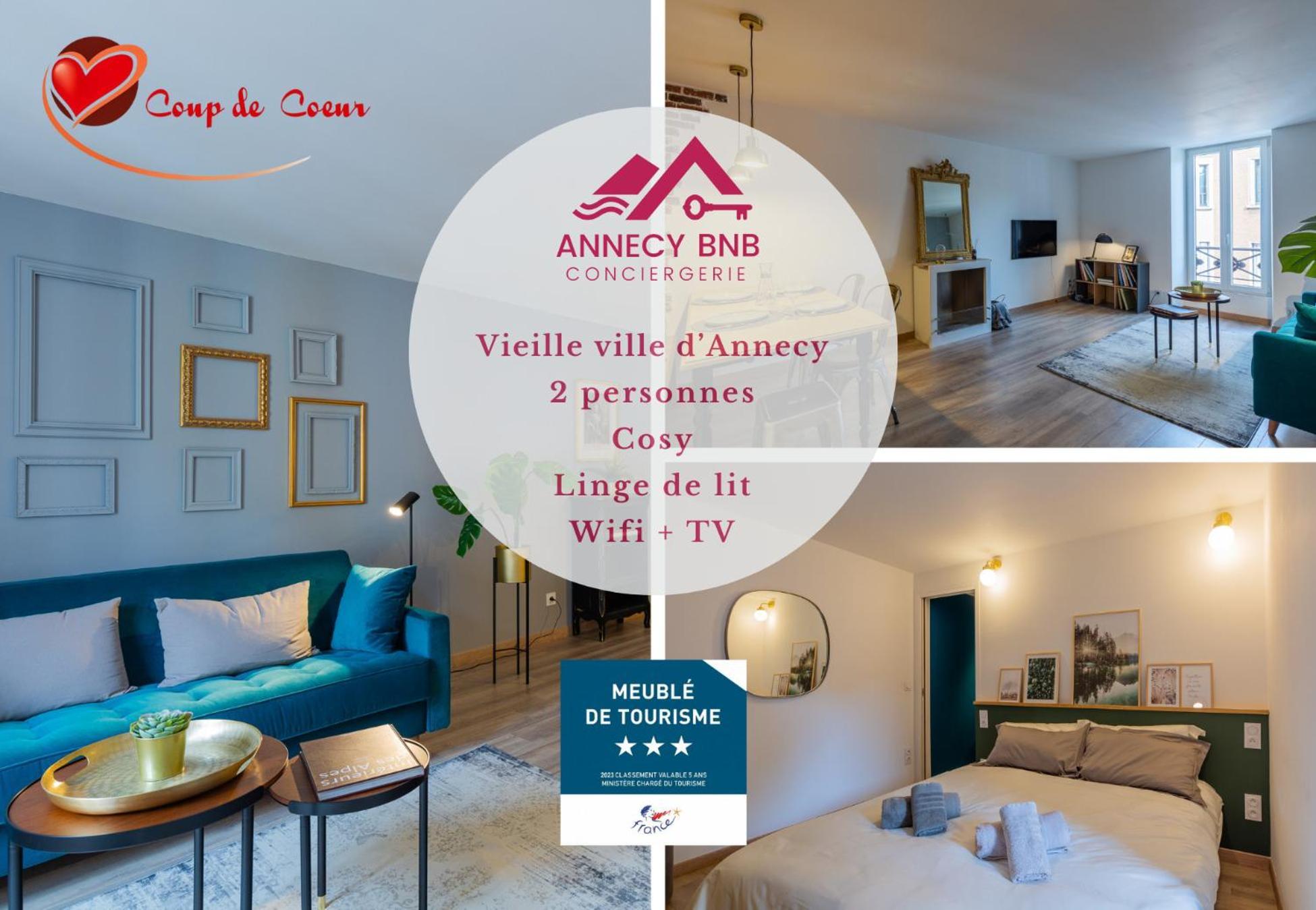 Les Cordeliers: 2 Pers, Cosy & Coeur Vieille Ville Annecy Bagian luar foto